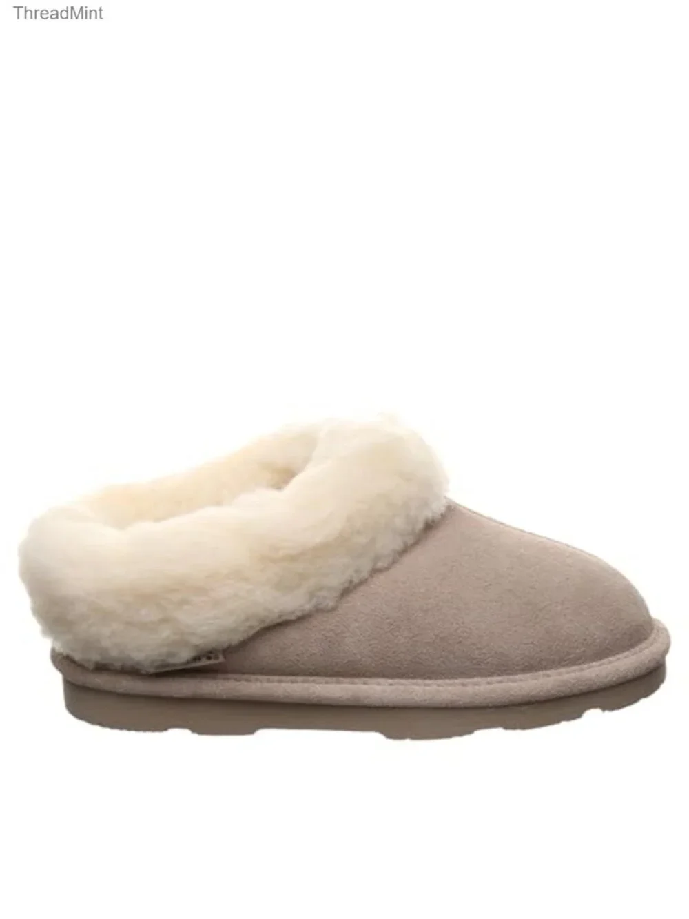 Girls Wool Blend Suede Bootie Slippers Water Repellent Pull-On